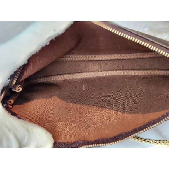 Louis Vuitton Monogram Pochette Accessoires Brown Shoulder Bag Y2K Style - Picture 11 of 15
